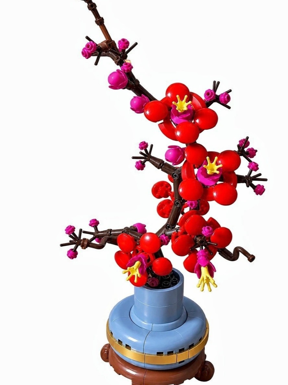 LEGO Plum Blossom Red & Blue Floral Decor